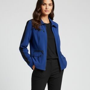 Chico's Royal Blue Z'Energy Jacket with Black Details